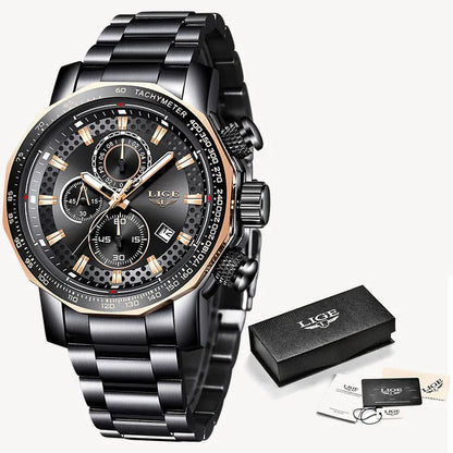 Lige Mens Watches Top Brand