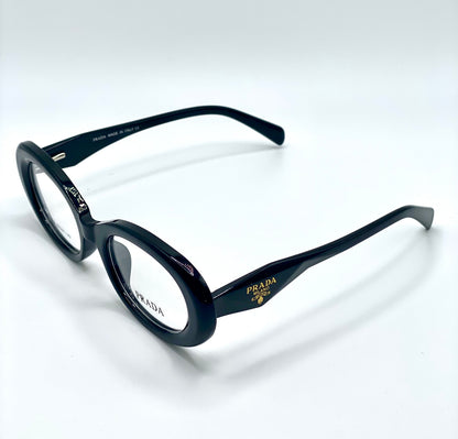 Prada Women Eyeglasses Frame Black Plastic Frame