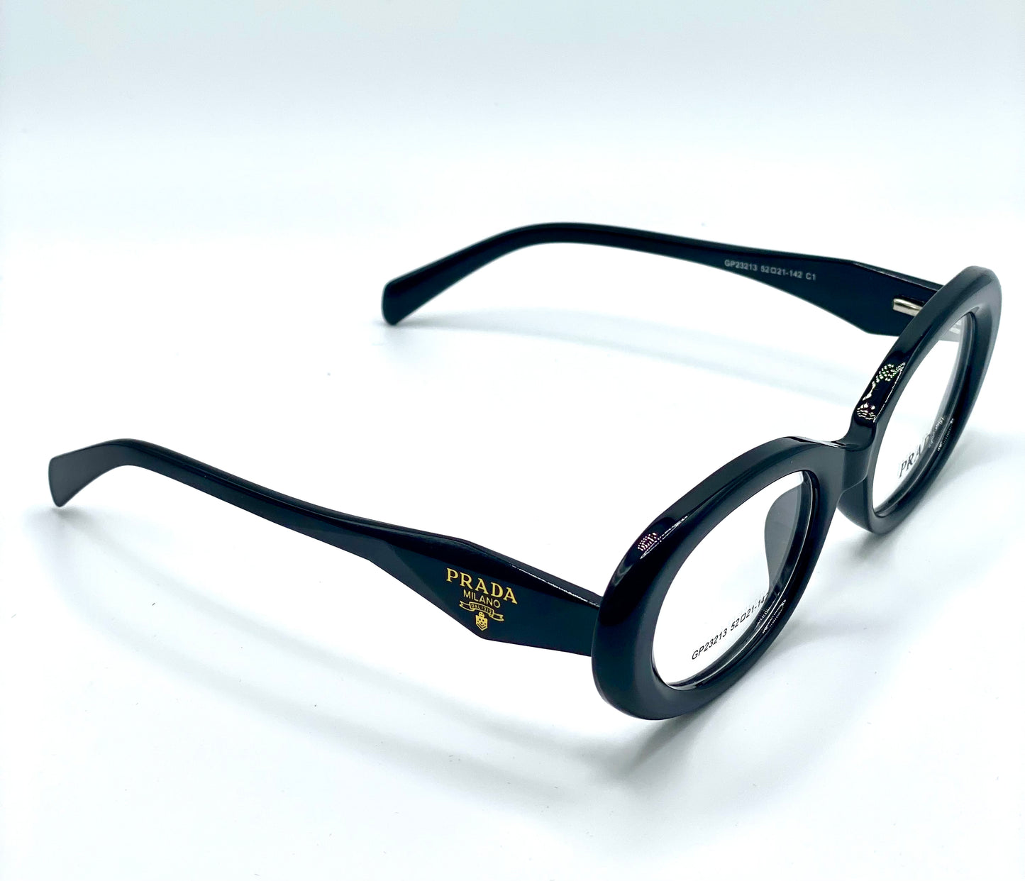 Prada Women Eyeglasses Frame Black Plastic Frame