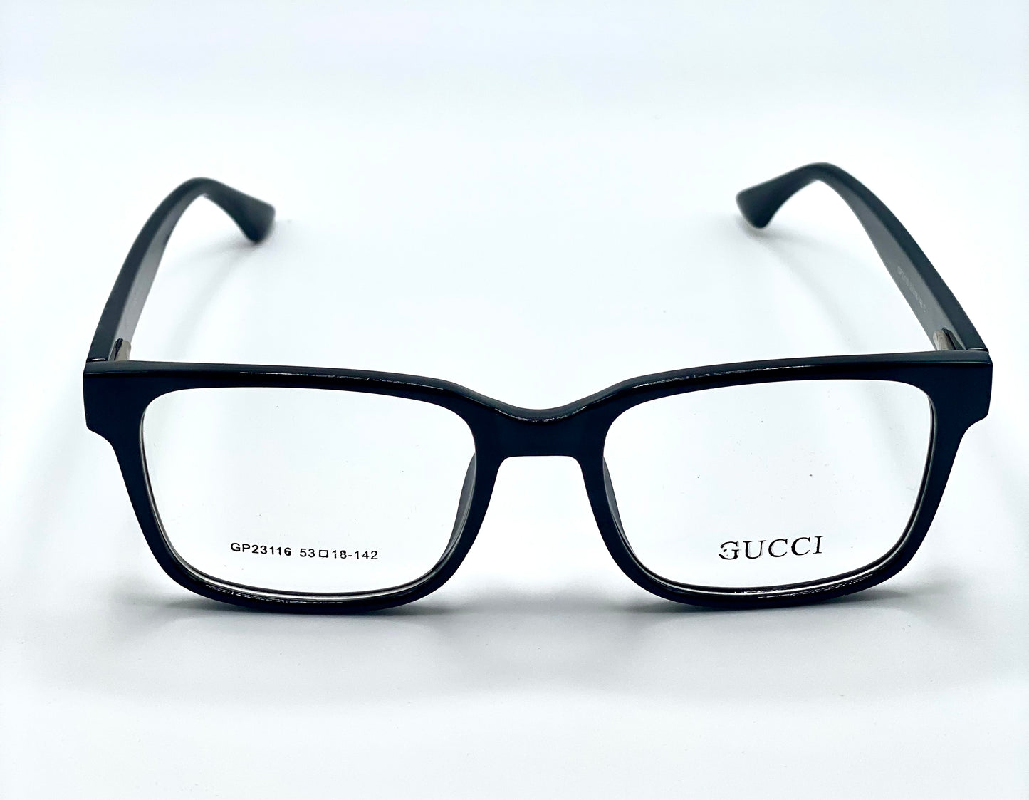 Gucci Men Eyeglasses Frame Black Plastic Frame 53-18-142 C1