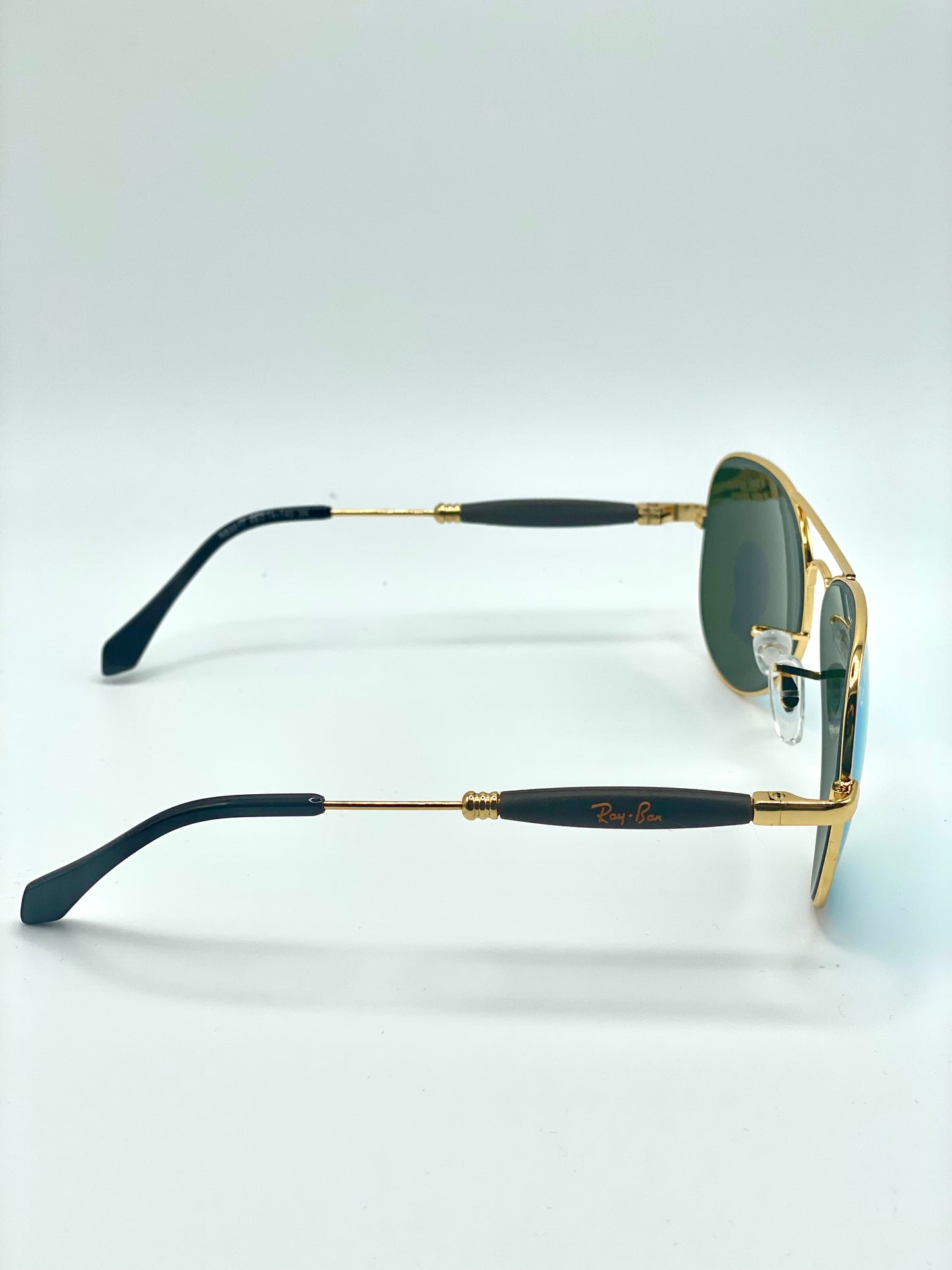 Ray Ban Aviator RB3517 58-14-140 Golden Frame Blue Mirrored Lenses