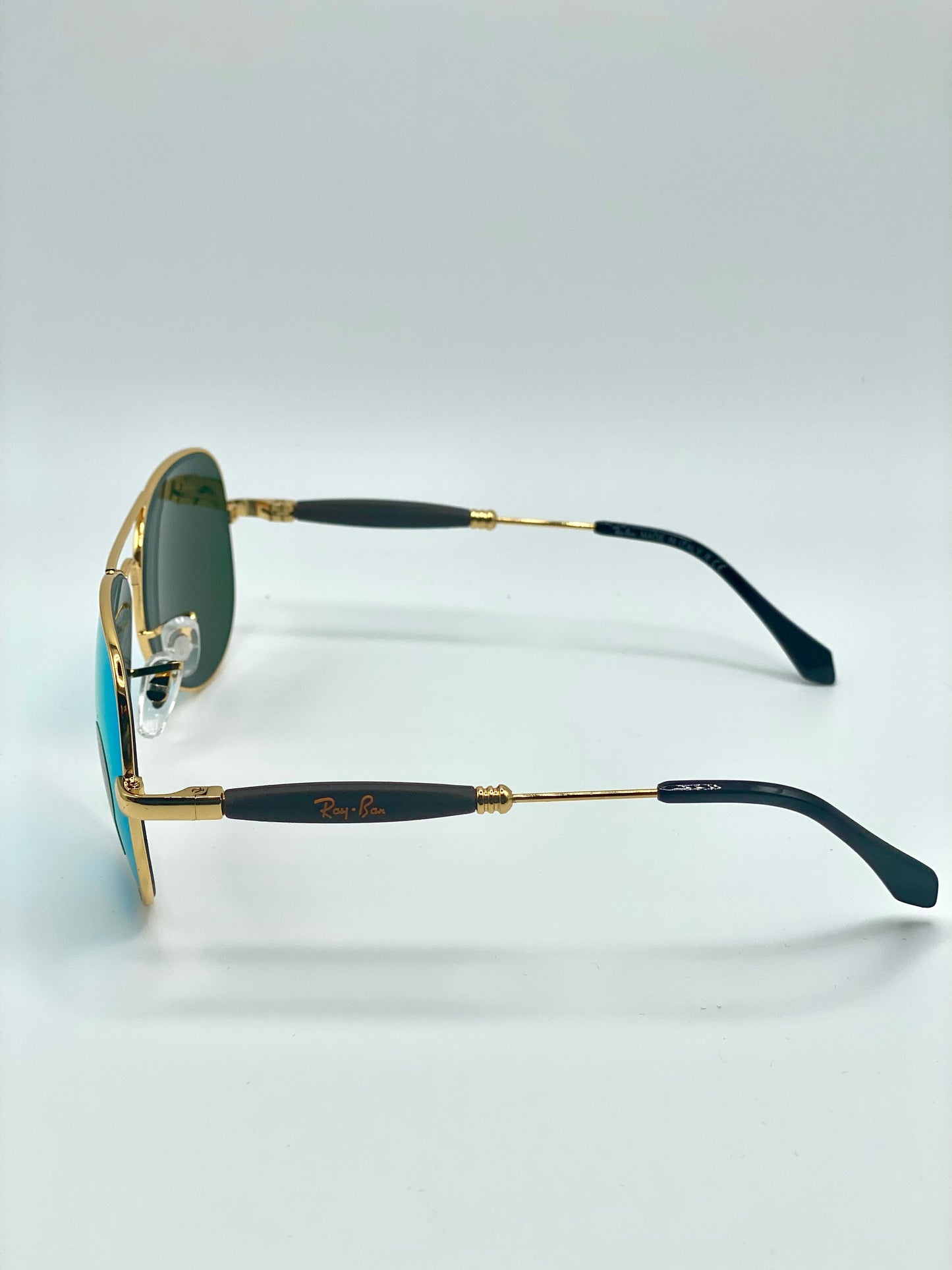 Ray Ban Aviator RB3517 58-14-140 Golden Frame Blue Mirrored Lenses