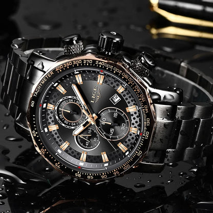 Lige Mens Watches Top Brand