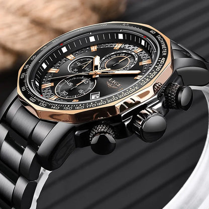 Lige Mens Watches Top Brand